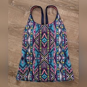 NWT Title Nine Geometric Southwestern Print Swim Tank Tankini Size Medium